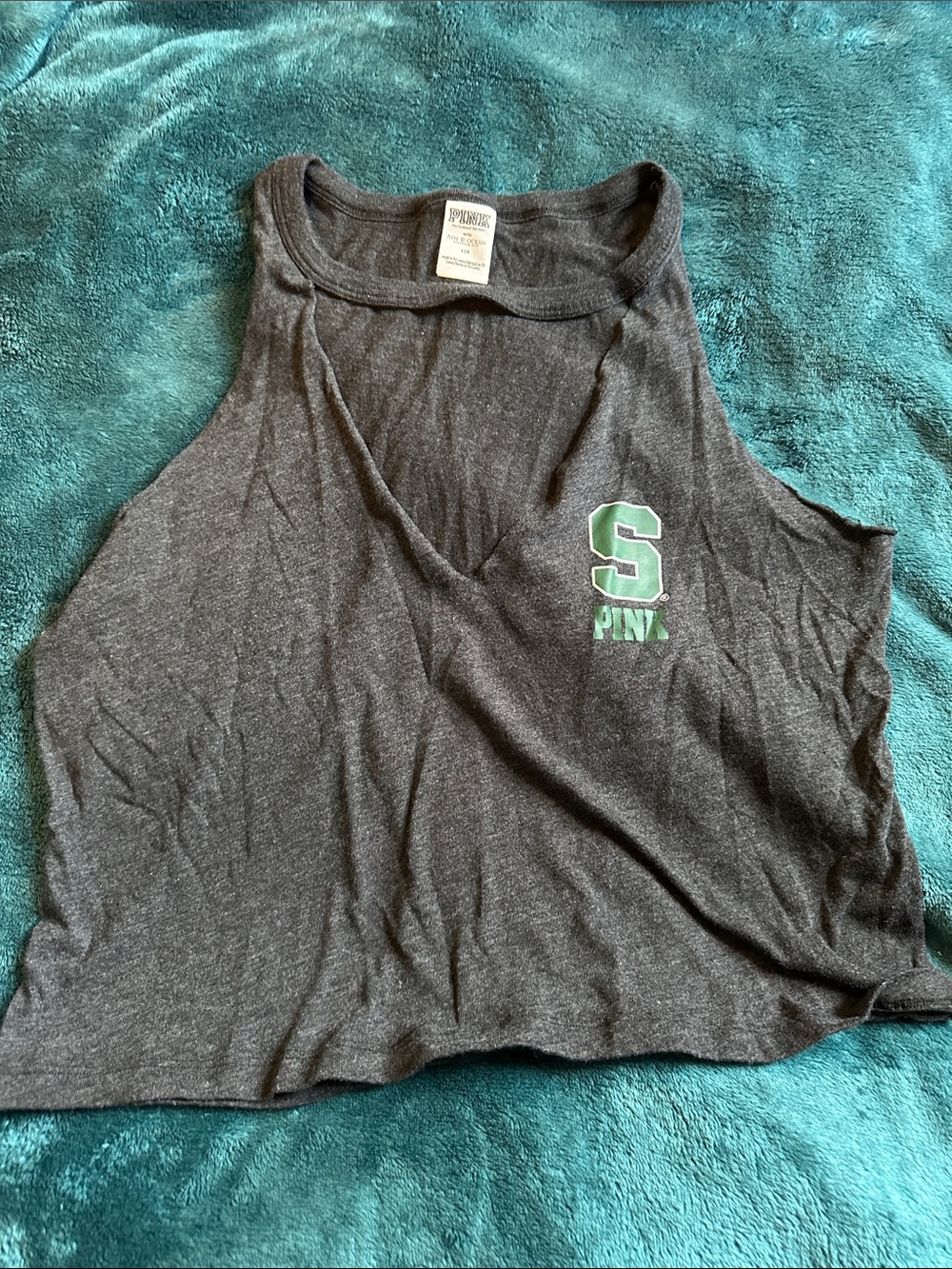 PINK MSU tank top